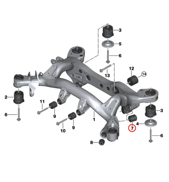E8X/E9X/F8X Monoball Rear Lower Camber Arm Bushing