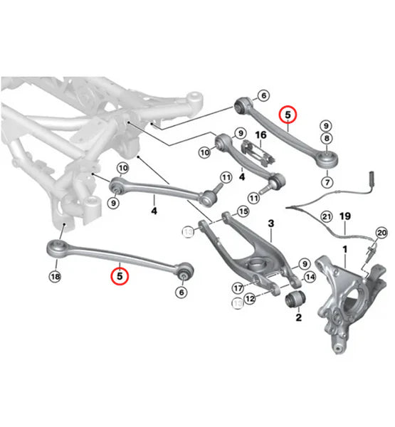 F8X M2/3/4 Adjustable Toe/Trailing Arms