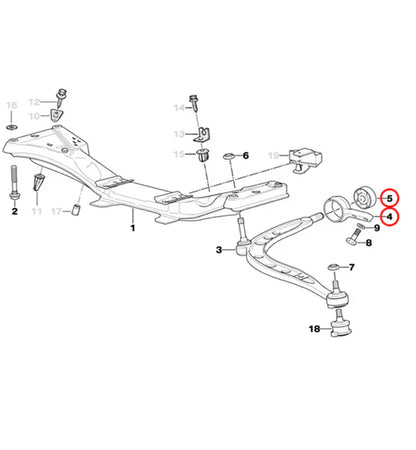 E30/E36  Adjustable Front Control Arm Mount