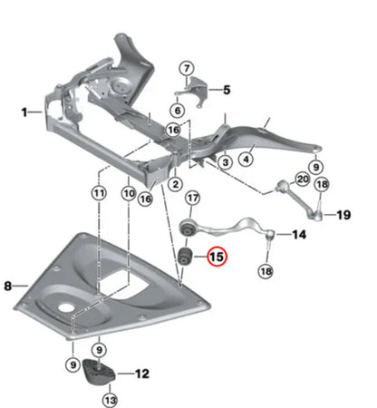 E8X/E9X Front Thrust Arm Spherical Bushing